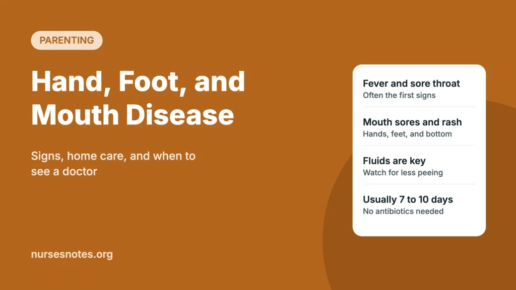 Hand, foot, and mouth disease in children featured image listing common signs and home care tips