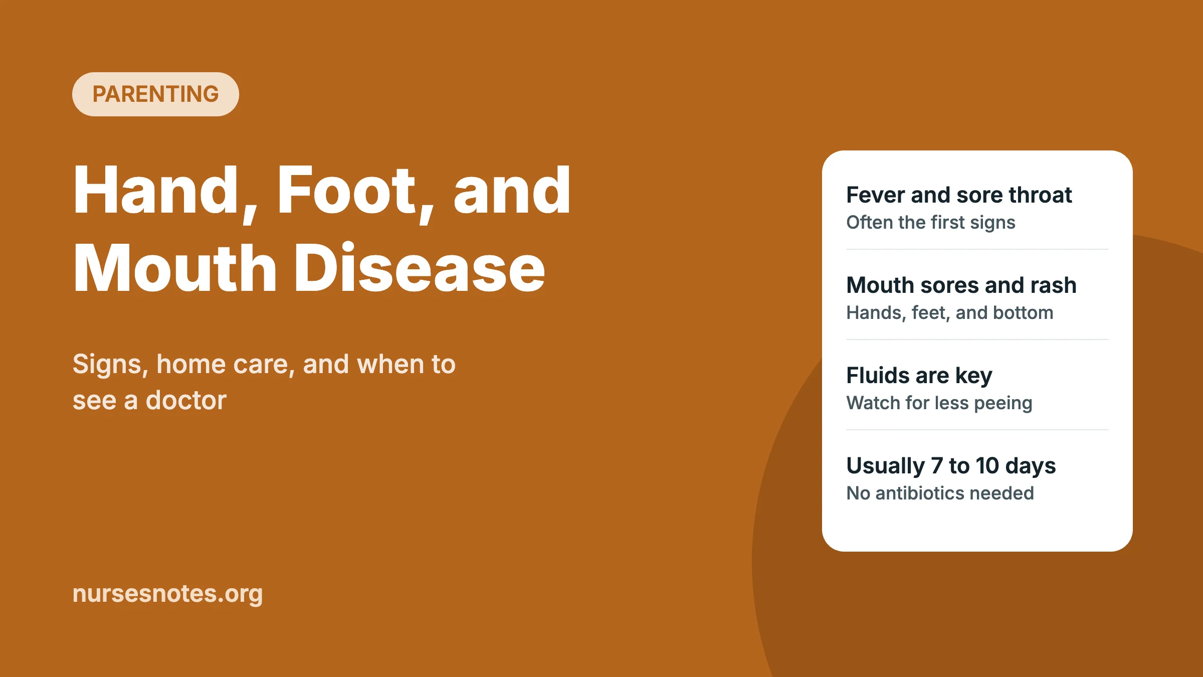 Hand, foot, and mouth disease in children featured image listing common signs and home care tips