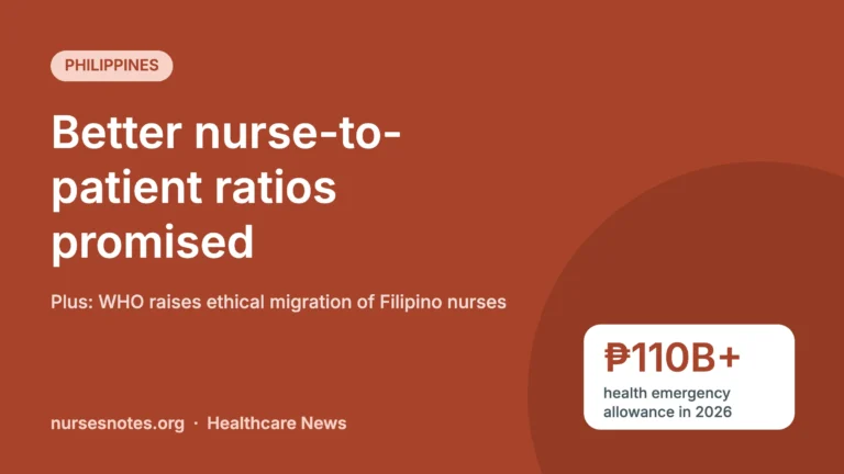 Marcos Vows Better Nurse-to-Patient Ratios for Filipino Nurses as WHO Raises Ethical Migration